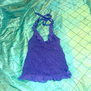 Cassandra Intimates Blue Lace Nightie - Size L